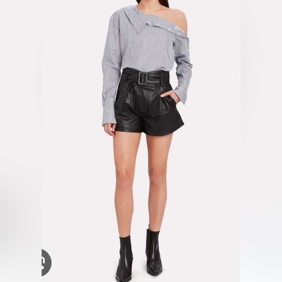 Marissa Webb Levi leather belted shorts - Picture 4 of 7